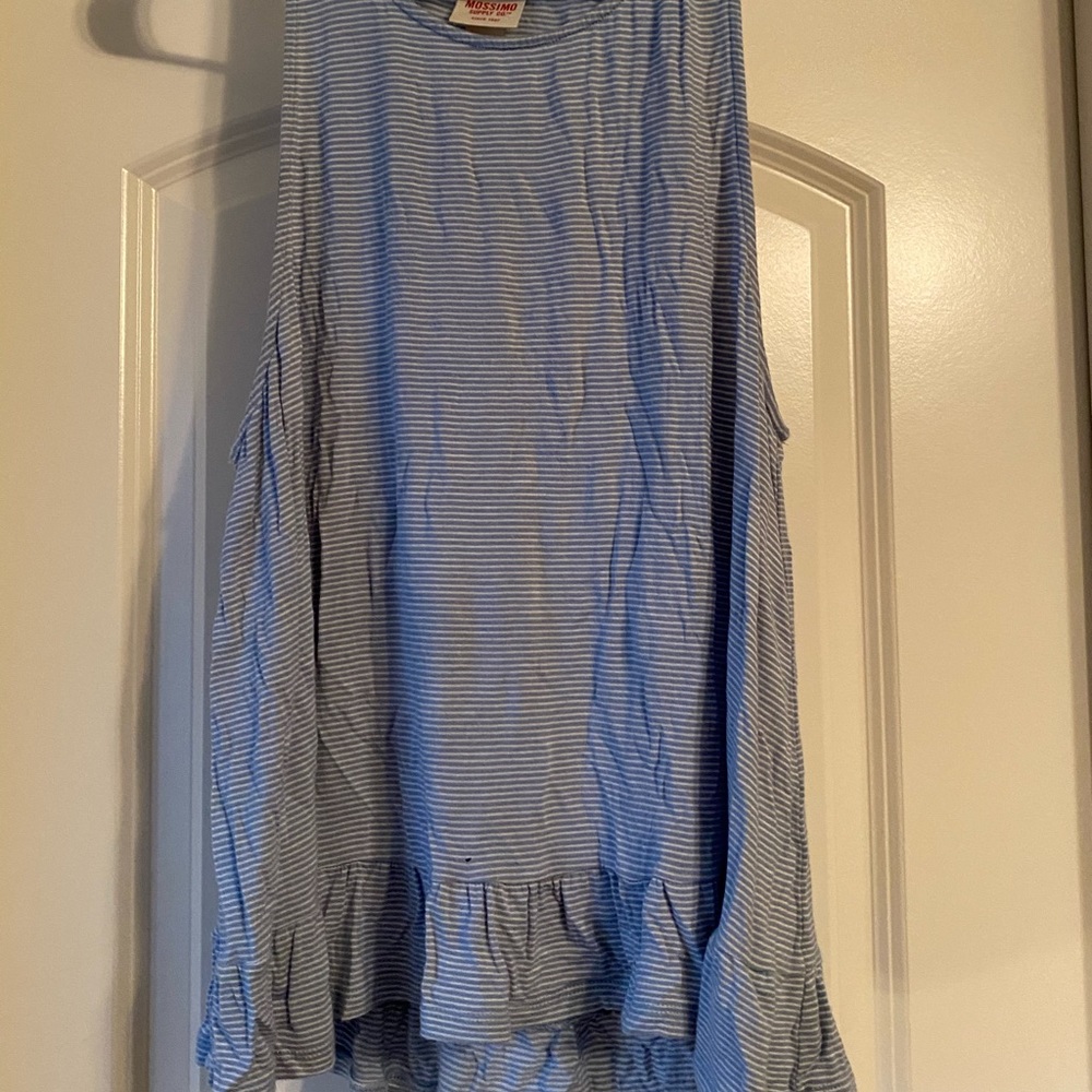 Striped Ruffle Tank Top - Picture 2 of 4